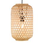 Pendelleuchte Calla I Rattan / Eisen - 1-flammig - Beige