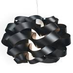 Hanglamp Cloud polyacryl - 1 lichtbron - Zwart - Diameter: 50 cm