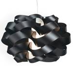 Pendelleuchte Cloud Polyacryl - 1-flammig - Schwarz - Durchmesser: 40 cm