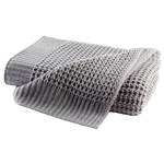 Plaid Knit Microfibre - Gris