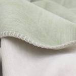 Plaid Duo Cotton Melange Tissu mélangé - Vert menthe / Blanc crème