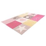Kindervloerkleed My Stars III polyester - roze - 160 x 230 cm