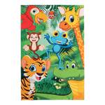 Tapis enfant My Juno Jungle Polyester - Multicolore - 120 x 170 cm