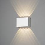 LED-wandlamp Chieri IV aluminium - 8 lichtbronnen - Wit