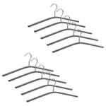 Kleerhangers Jet (set van 10) zilverkleurig/antracietkleurig