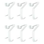 Handtuchhaken Flexi (6er-Set) Kunststoff - Weiß