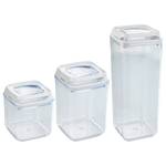Boîtes Turin (3 éléments) Matière plastique - Transparent