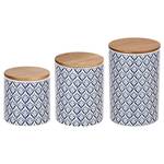 Boîtes Lorca (3 éléments) Céramique / Bambou - Multicolore