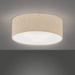 Plafondlamp Conny linnen/aluminium - 1 lichtbron