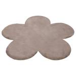 Tapis enfant My Luna Fleur Micropolyester souple - Taupe