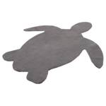 Kindervloerkleed My Luna Schildpad zacht micro-polyester - grijs