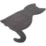 Tapis enfant My Luna Chat Micropolyester souple - Gris