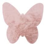 Kinderteppich My Luna Schmetterling Soft Mikropolyester - Pulverrosa