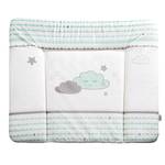 Wickelauflage Happy Cloud Grün - Textil - 85 x 4 x 75 cm