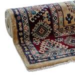 Tapis oriental Ornament 1349 Polyester - Aspect soie - Beige - 60 x 100 cm