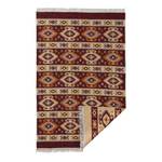 Tapis réversible Tulum 9930 Coton / Polyester - Beige / Rouge - 70 x 140 cm