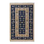 Tapis réversible Tulum 9920 Coton / Polyester - Beige / Bleu foncé - 120 x 170 cm