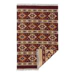 Tapis réversible Tulum 9930 Coton / Polyester - Beige / Rouge - 120 x 170 cm