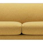 Sofa Ginger (2-Sitzer) Flachgewebe - Flachgewebe Shina: Safrangelb - Schwarz