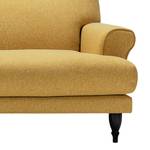 Sofa Ginger (2-Sitzer) Flachgewebe - Flachgewebe Shina: Safrangelb - Schwarz