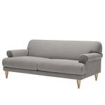 Sofa Ginger (2-Sitzer) Baumwollstoff - Baumwollstoff Nela: Hellgrau - Eiche Hell