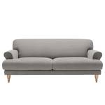 Sofa Ginger (2-Sitzer) Baumwollstoff - Baumwollstoff Nela: Hellgrau - Eiche Hell