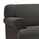 Sofa Ginger (3-Sitzer) Baumwollstoff - Baumwollstoff Nela: Grau - Eiche Hell