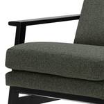 Fauteuil Pepper Vlakweefsel - Platweefsel Shina: Grijs - Zwart