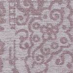 Kurzflorteppich Carina IV Baumwolle / Polyester - Altrosa / Grau - 80 x 150 cm