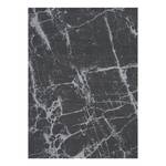 Laagpolig vloerkleed Carina V katoen/polyester - Zwart - 80 x 150 cm