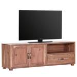 TV-Lowboard Valenton I Akazie massiv / Rattan