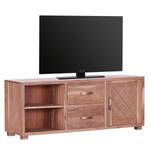 TV-Lowboard Valenton II Akazie massiv / Rattan