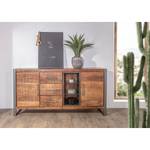 Sideboard Thiery Mango massiv / Metall - Mango Braun / Anthrazit