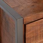 Sideboard Thiery Mango massiv / Metall - Mango Braun / Anthrazit