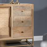 Sideboard Rumilly Rattangeflecht / Mango massiv