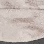 Hoogpolig vloerkleed Alice I polyester - Lichtgrijs - Diameter: 200 cm