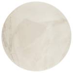 Hoogpolig vloerkleed Alice I polyester - Crème - Diameter: 100 cm