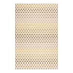 Vloerkleed Spotted Stripe kunstvezels - Beige/geel - 80 x 150 cm