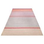 Laagpolig vloerkleed Cleft polyester - grijs/roze - 80 x 150 cm