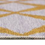 Laagpolig vloerkleed Caledon polyester - beige/mosterdgeel - 120 x 170 cm