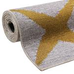 Laagpolig vloerkleed Caledon polyester - beige/mosterdgeel - 130 x 190 cm
