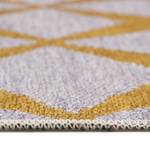 Laagpolig vloerkleed Caledon polyester - beige/mosterdgeel - 130 x 190 cm