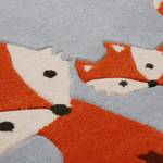Kinderteppich E-Fox in the Wood Polyester - Babyblau - 120 x 170 cm