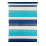 Store double just-triple sans perçage Polyester - Turquoise / Bleu - 80 x 210 cm