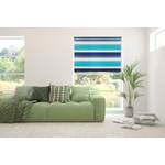 Klemmfix duo-rolgordijn just-triple polyester - Turquoise/blauw - 80 x 210 cm