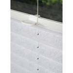 Store plissé sans perçage Promo Polyester / Aluminium - Blanc - 60 x 130 cm