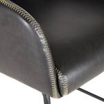 Chaise à accoudoirs Urbes Imitation cuir / Fer - Noir / Noir
