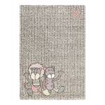 Kinderteppich Patchwork Sweetys Kunstfaser - Beige / Rosa - 80 x 150 cm