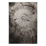 Laagpolig vloerkleed Wild Oak kunstvezels - crèmekleurig/grijs - 80 x 150 cm