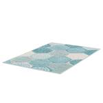 Tapis Flow Polypropylène - Turquoise / Gris